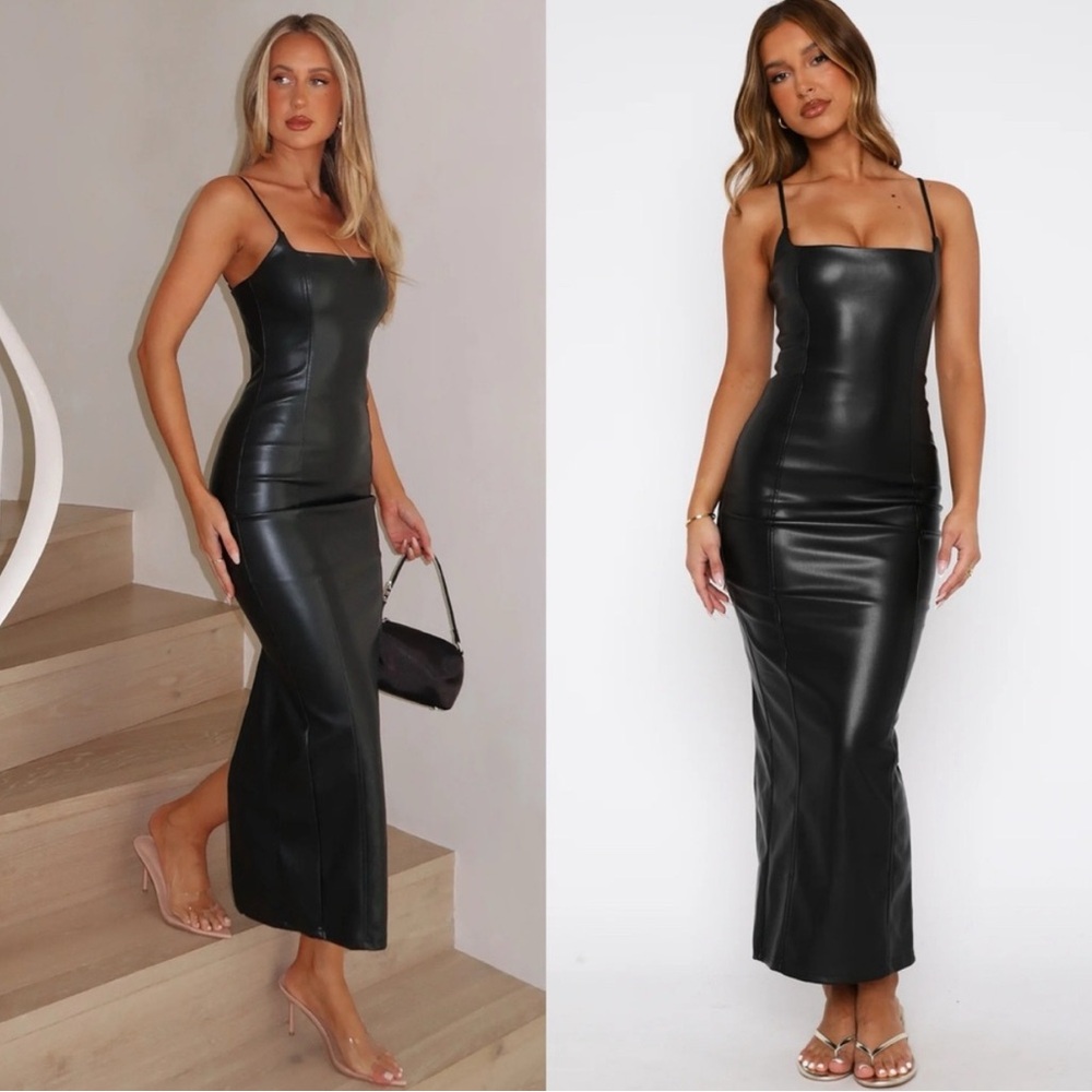 NEW White Fox Forever Wanting Midi Dress Black